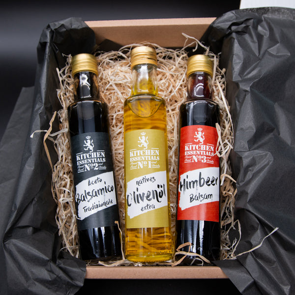 Geschenkset Himbeere Balsam, Öl & Balsamico